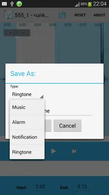 MP3 CutterRingtones maker android App screenshot 3