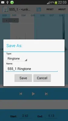 MP3 CutterRingtones maker android App screenshot 4